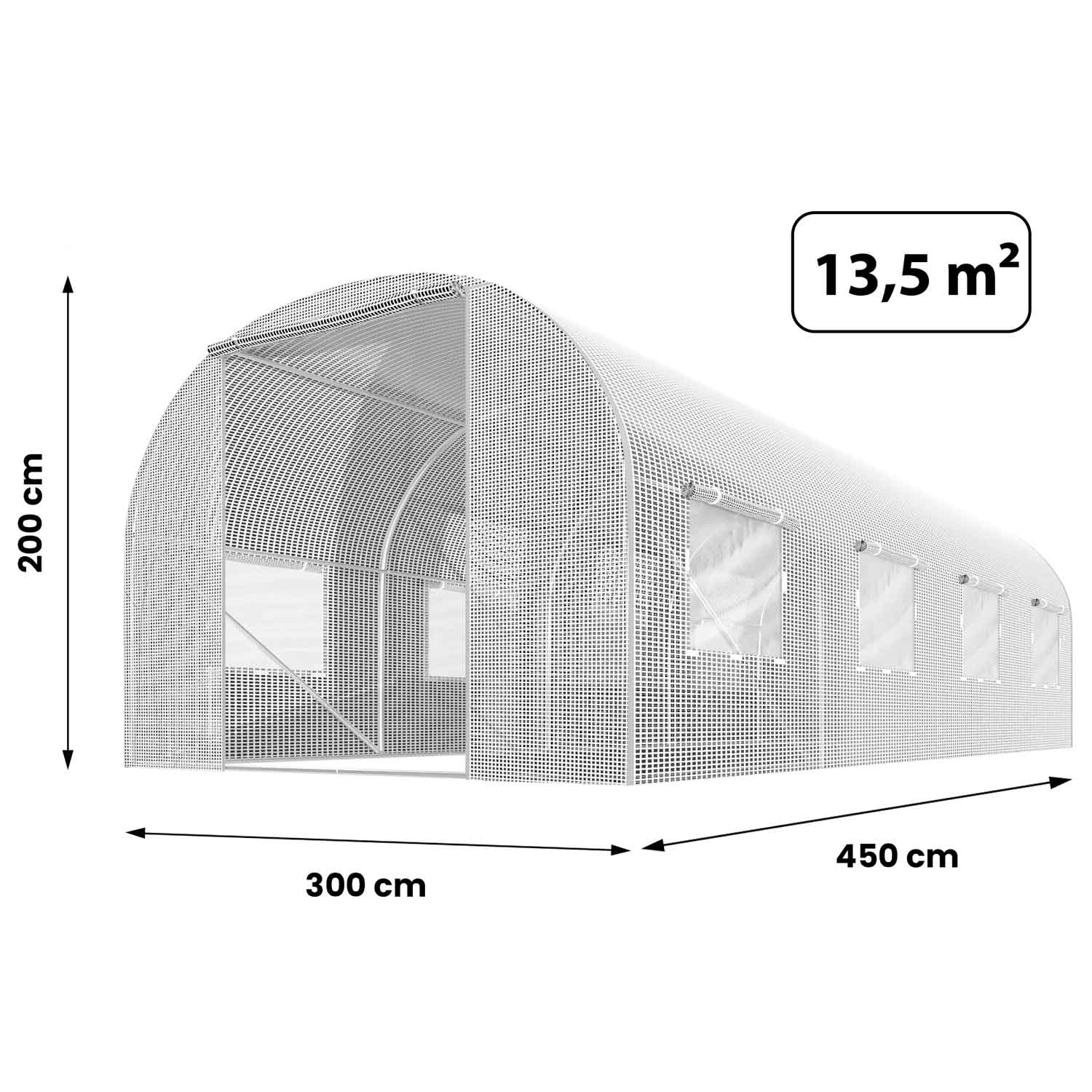 Довговічна Плівка Plonos 3 x 4,5 м (13,5 м²) для Садових Тунелів із УФ-Захистом - Зображення 5