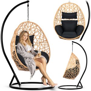 Комфортне Підвісне Садове Крісло Sabana Sofotel Світло-Коричневе для Розкішного Релаксу