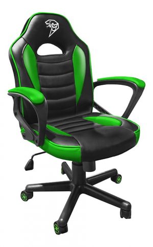 Ігрове Крісло Cobra Junior Зелено-Чорне Яскравий Комфорт для Ігор
