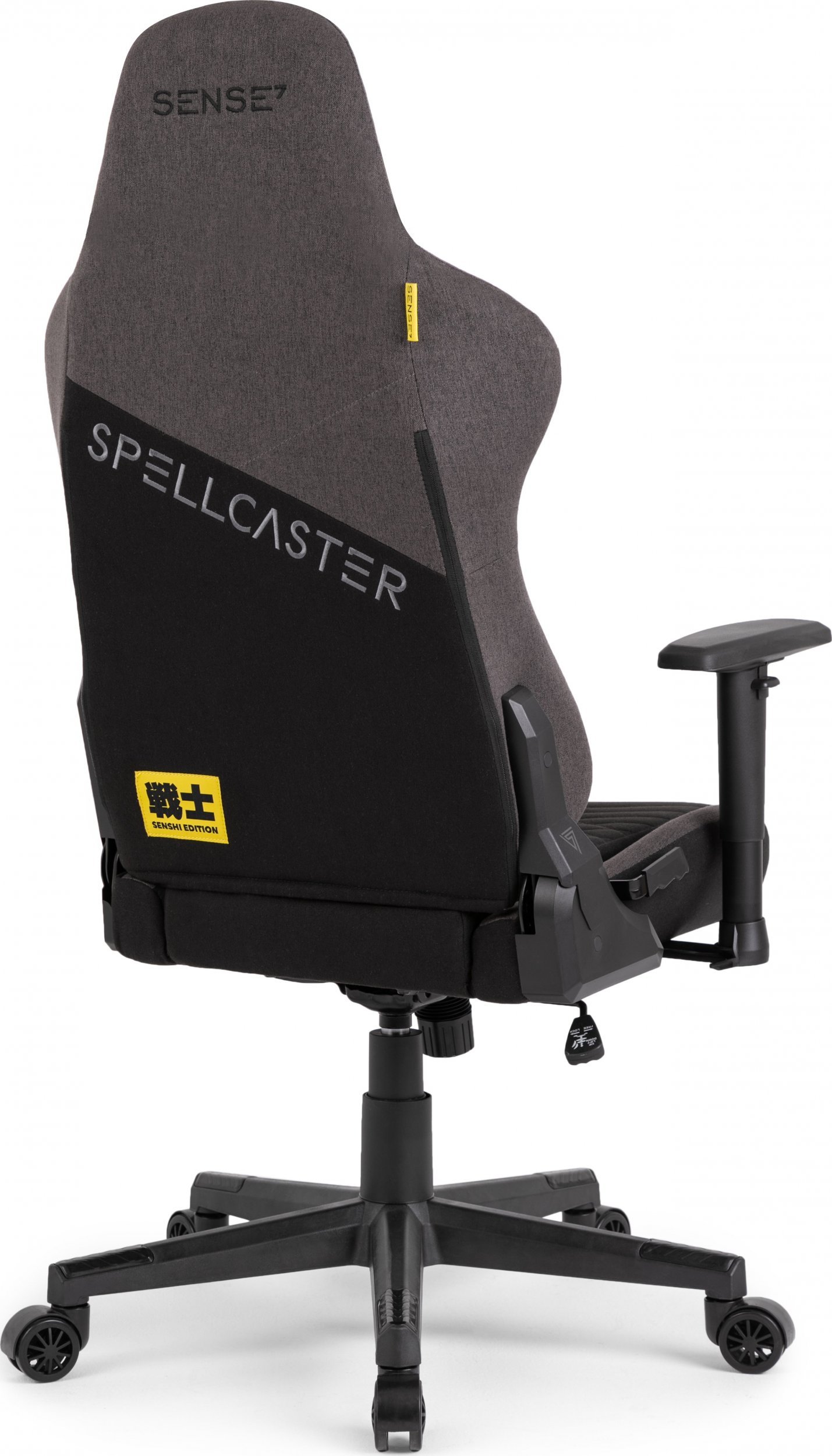 Тканинне Геймерське Крісло SENSE7 Spellcaster Senshi Edition Сіре Елегантний Стиль та Зручність - Зображення 7