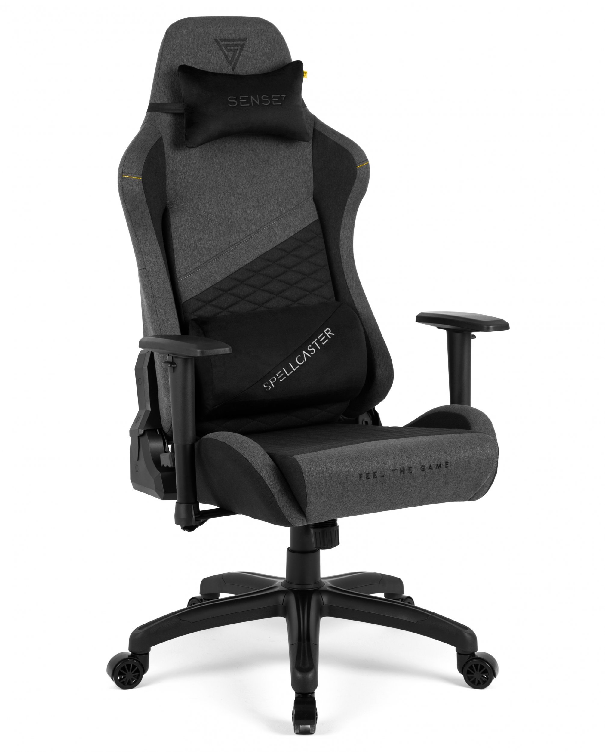 Тканинне Крісло SENSE7 Spellcaster Senshi Edition XL Сіре Просторий Комфорт для Геймерів