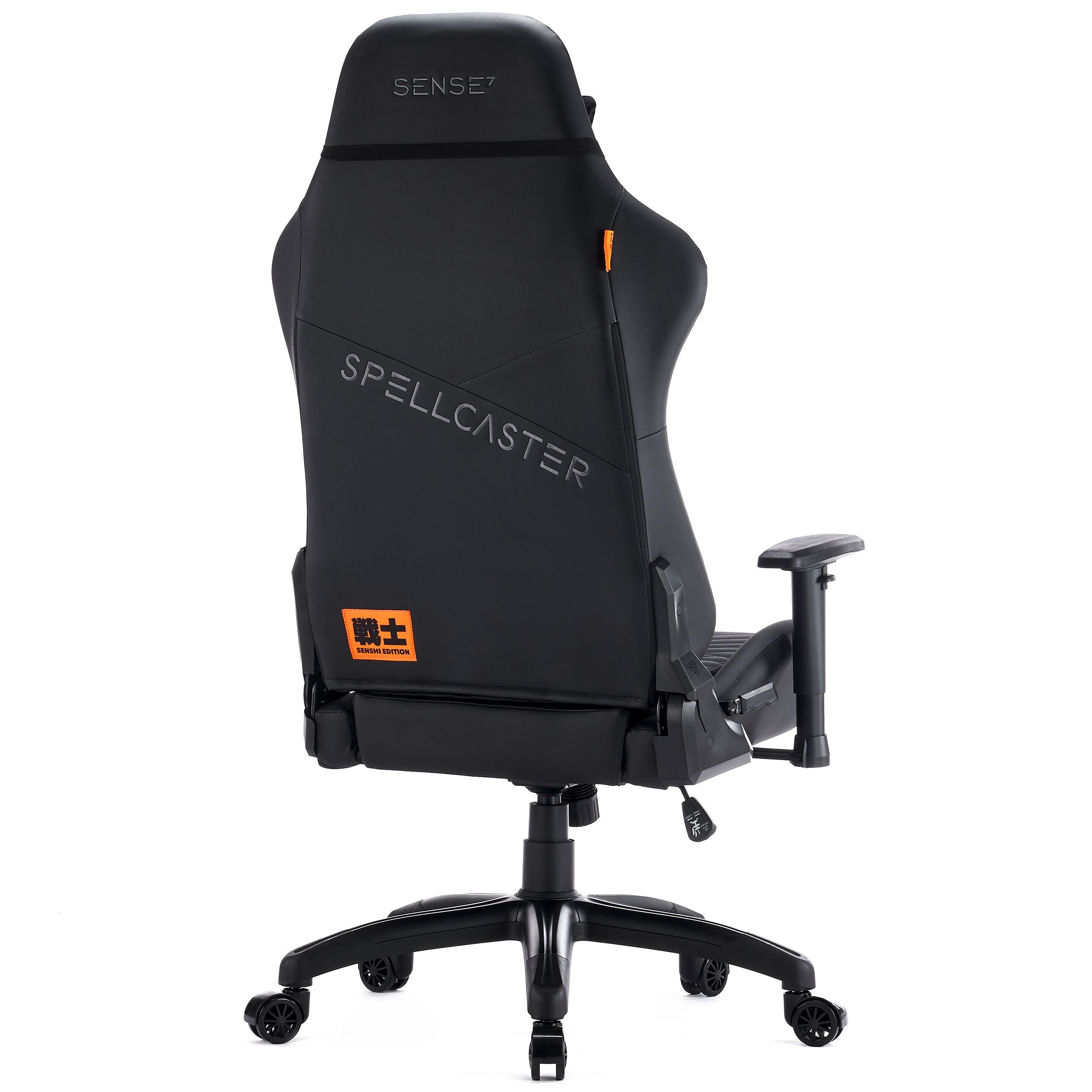 Геймерське Крісло SENSE7 Spellcaster Senshi Edition XL Чорне Просторий Комфорт і Стиль - Зображення 4