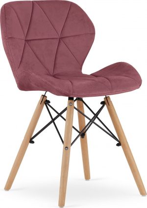 Темно-Рожеве Оксамитове Крісло MUFART ELVA 3799 для Елегантного Комфорту
