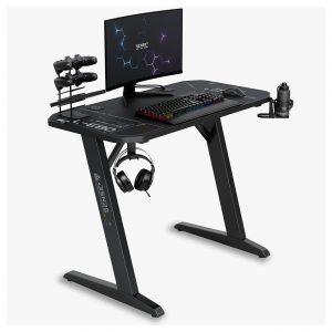 Компактний Ігровий Стіл SENSE7 Nomad Cybernetic Black 120x60 см із Стильним Дизайном