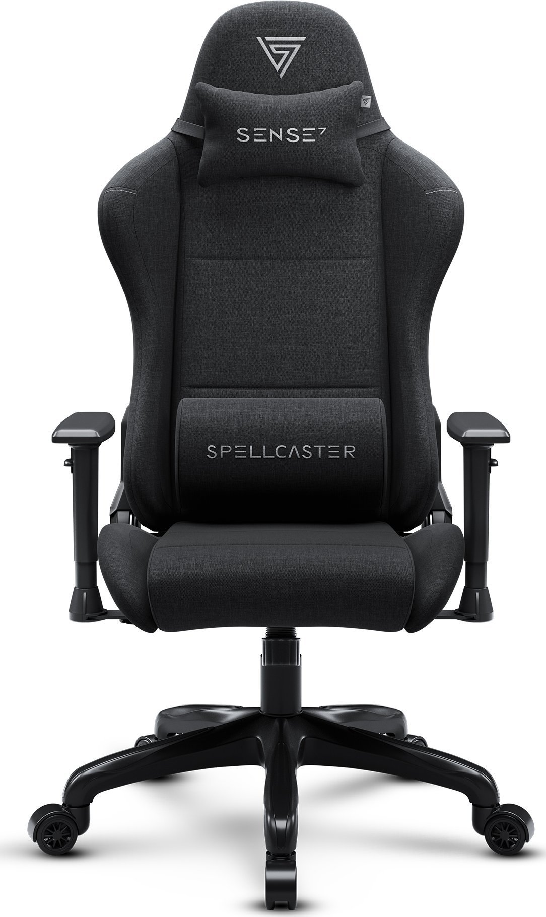 Тканинне Геймерське Крісло SENSE7 Spellcaster FUKU Чорне Максимальний Комфорт і Стиль - Зображення 3