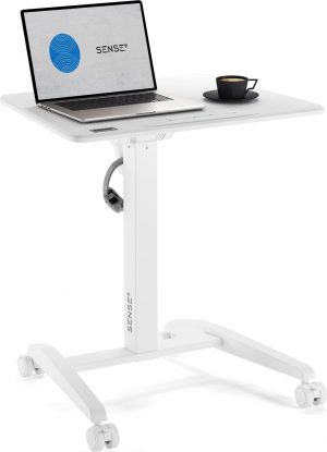 Мобільний Ігровий Стіл SENSE7 Білий — Легка Конструкція для Домашнього Використання та Роботи