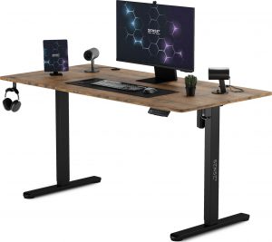 Ігровий Стіл SENSE7 Nojo Wenge 140×70 см — Тепла Текстура для Затишної Гейм-зони