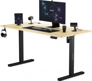 SENSE7 Nojo Pine 140×70 см з Чорними Ніжками — Контрастний Дизайн для Ігрової Зони