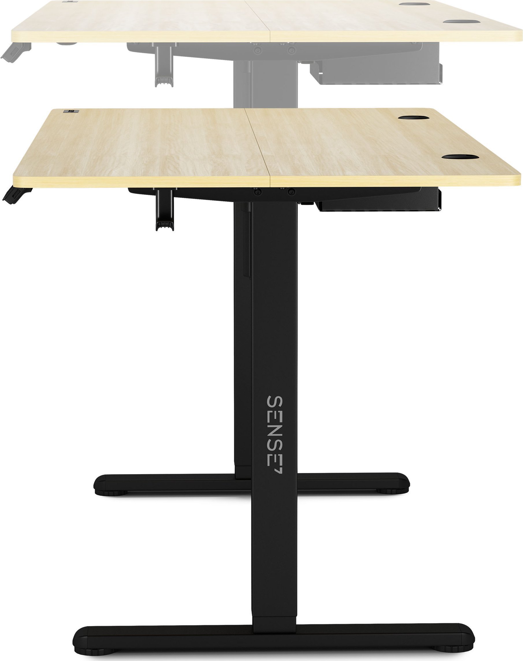 SENSE7 Nojo Pine 140×70 см з Чорними Ніжками — Контрастний Дизайн для Ігрової Зони - Зображення 3