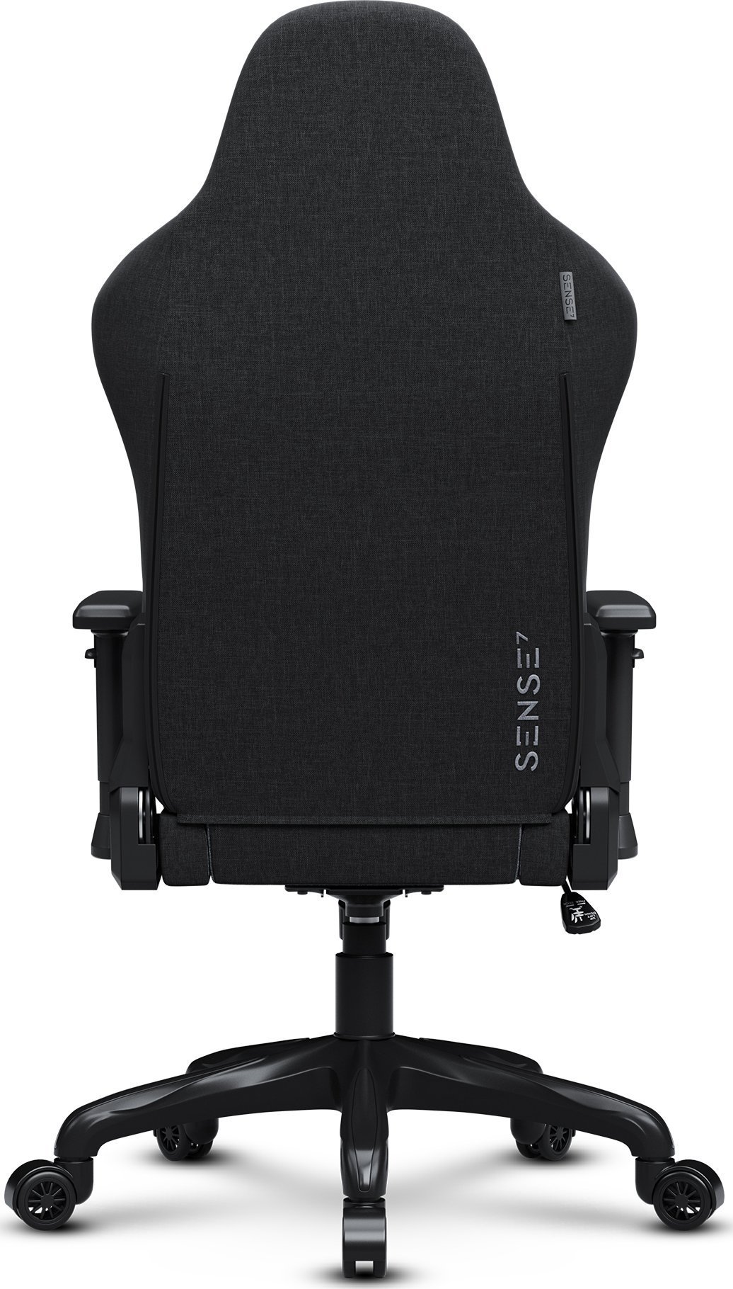 Геймерське Тканинне Крісло SENSE7 Spellcaster FUKU Чорно-Сіре Ергономічний Комфорт для Ігор - Зображення 8