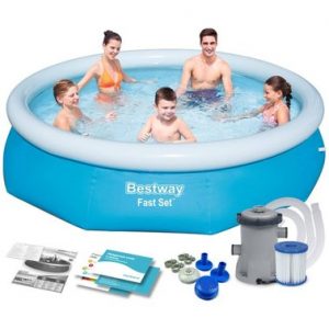 Басейн Надувний Bestway 57270 305×76 см з Фільтруючим Насосом для Чистоти та Комфорту на Подвір'ї