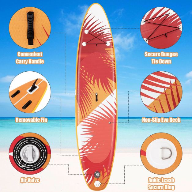 SUP Дошка Costway SP37553-L 335см з Веслом — Ідеальний Варіант для Енергійного Відпочинку на Воді - Зображення 6