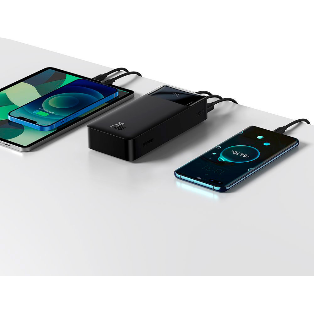 Павербанк Baseus Bipow 30000 mAh 22.5W QC з Цифровим Дисплеєм — Мобільна Енергія з Швидкою Зарядкою - Зображення 4