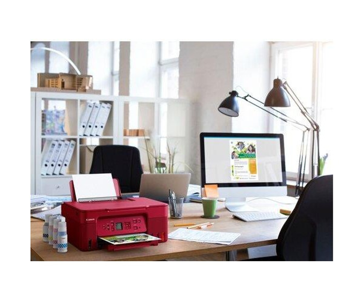 Canon G3470 Red All-in-One (5805C049) — Яскравий Принтер із Повним Набором Функцій для Щоденного Друку - Зображення 3
