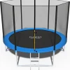 Батут з драбиною та страхувальною сіткою Funfit 252 см