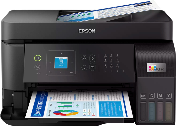 Epson EcoTank L5590 (C11CK57403) — Багатофункціональний Принтер для Продуктивного Друку без Картриджів - Зображення 2