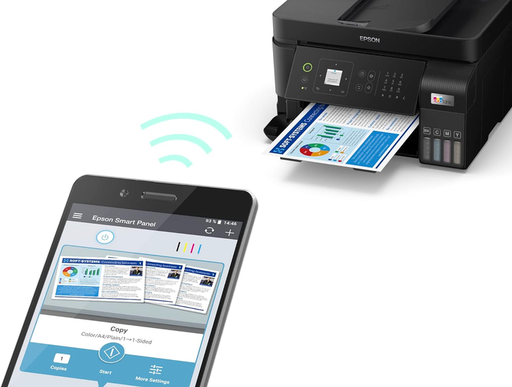 Epson EcoTank L5590 (C11CK57403) — Багатофункціональний Принтер для Продуктивного Друку без Картриджів - Зображення 3