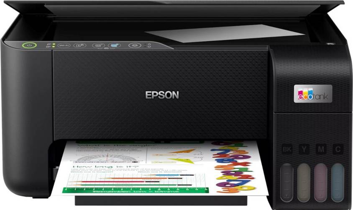 Багатофункціональний Принтер для друку вдома та офісі Epson EcoTank L3270 WiFi (C11CJ67434) Black