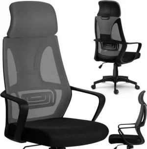 Зручне та стильне офісне Крісло Sofotel Praga Black Grey