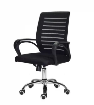 Комфортне і стильне офісне Крісло для сучасного інтер'єру MemFlow BLACK K10