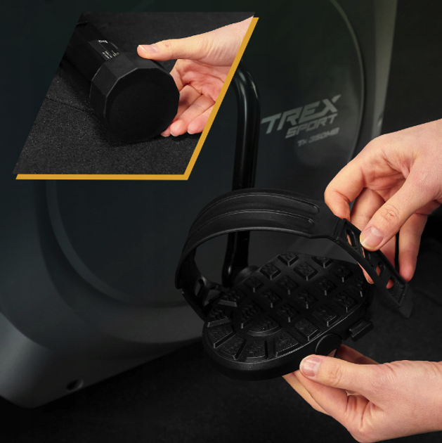 Ергономічний Магнітний Велотренажер Trex Sport TX-350MB RIZE Сірий для Домашнього Фітнесу - Зображення 5