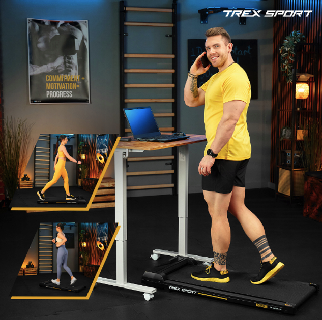 Trex Sport TX-300WP Walking Pad AERO — Складна Доріжка для Прогулянок у Домашньому Просторі - Зображення 5