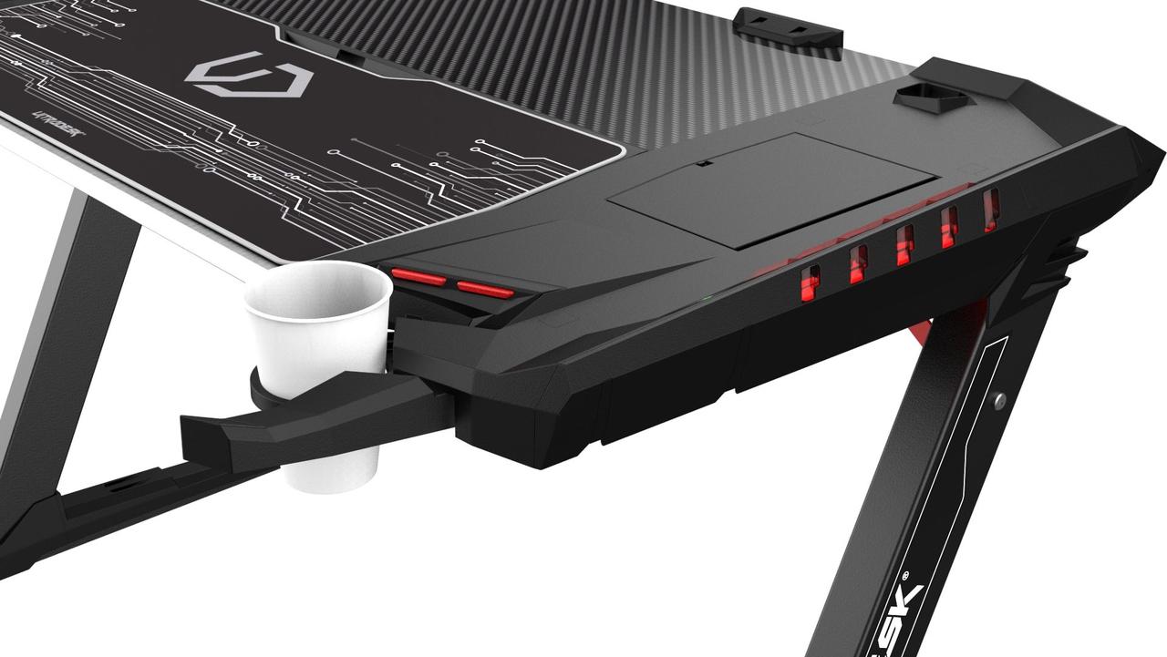 Письмовий Стіл Ultradesk ROCKET 128 см Чорний Сучасний Дизайн для Офісу - Зображення 7