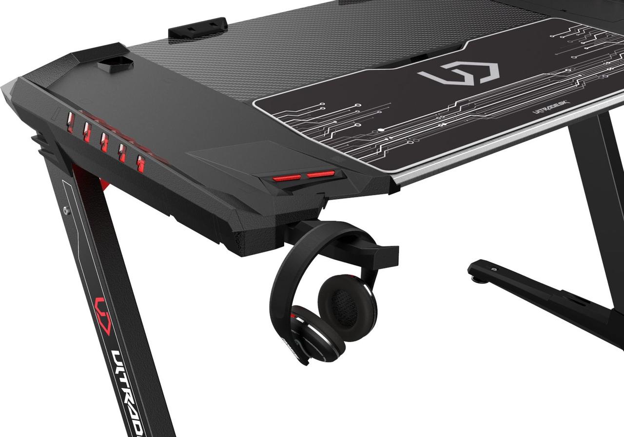Письмовий Стіл Ultradesk ROCKET 128 см Чорний Сучасний Дизайн для Офісу - Зображення 8