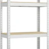 Стелаж Металевий FunFit 180×90×40 см з 4 Полицями — Міцна Конструкція для Складу чи Майстерні