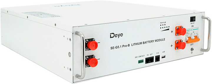 Акумулятор Deye SE-G5.1 Pro 51.2V 100Ah LiFePO4 YT34231 — Ідеальний для Зберігання Сонячної Енергії - Зображення 2