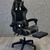 Ekspand FG02 Ігрове Крісло у Сірій Екошкірі для Комфортного Геймінгу та Роботи
