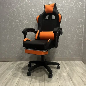 Яскраве Геймерське Крісло Pegie Prestige Чорно-Помаранчеве для Активних Геймерів