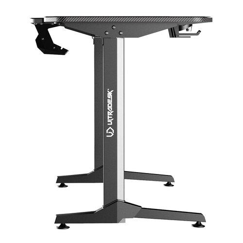 Ігровий Комп’ютерний Стіл ULTRADESK FRAG Black + Pad — Стриманий Чорний Стиль для Ергономічної Зони - Зображення 4