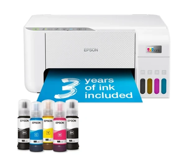 Epson EcoTank L3276 Wi-Fi White (C11CJ67436) — Елегантна Біла Модель з Безкартриджною Системою для Ефективного Друку - Зображення 2