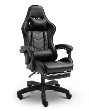 Геймерське Професійне Крісло MatMay BLACK GAMING з Ергономічною Підтримкою