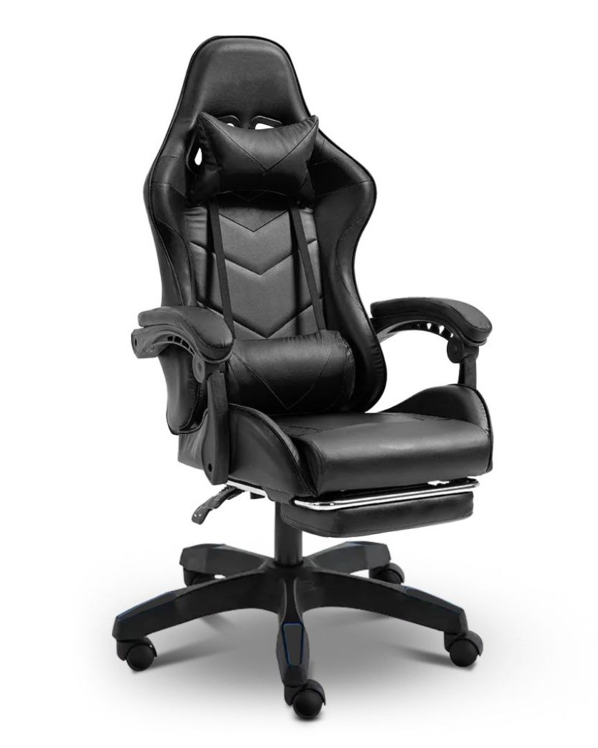 Геймерське Професійне Крісло MatMay BLACK GAMING з Ергономічною Підтримкою