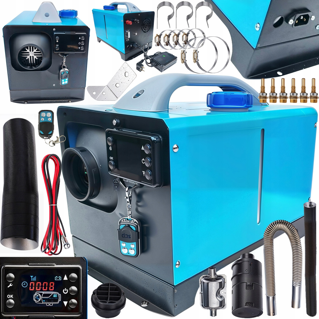 Дизельний Автомобільний Обігрівач Ondragon ON001 8 kW з Компактною Формою для Універсального Використання - Зображення 3