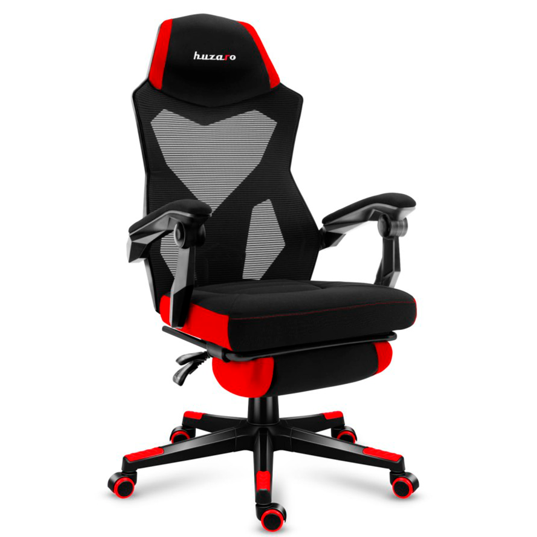 Геймерське Крісло Huzaro Combat 3.0 Red з Підсиленою Підтримкою та Яскравим Оформленням