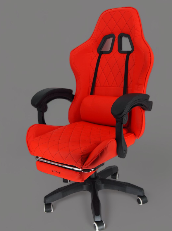 Динамічне Геймерське Крісло COYOC DEVILS III Red з Агресивним Дизайном - Зображення 3