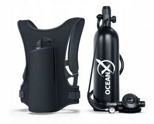 Набір для дайвінгу кисневий баллон з рюкзаком OceanX 2 л