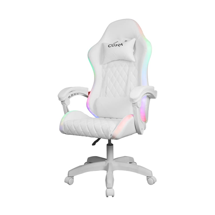 Ігрове Крісло WS8153 White з RGB Підсвіткою та Bluetooth Колонками - Зображення 9