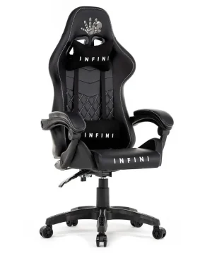 Геймерське Крісло Infini Five у Чорному Дизайні для Справжніх Фанатів Ігор