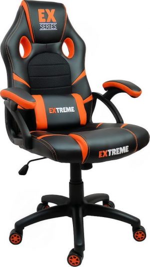 Геймерське Крісло Zenga Extreme EX Помаранчеве з Вибуховим Дизайном для Активної Гри