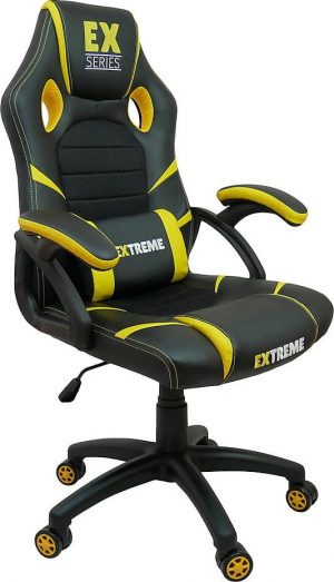 Ігрове Крісло Zenga Extreme EX Жовте з Сонячним Акцентом для Енергійного Геймінгу