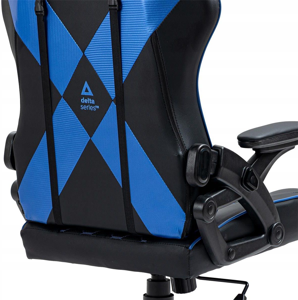 KRAKEN Feyton Black and Blue Ігрове Крісло з Елегантним Поєднанням Кольорів та Комфортною Формою - Зображення 4