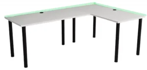 Ігровий Кутовий Стіл LED Marco Game 5903636920726 для Офісу з Функціональним Дизайном