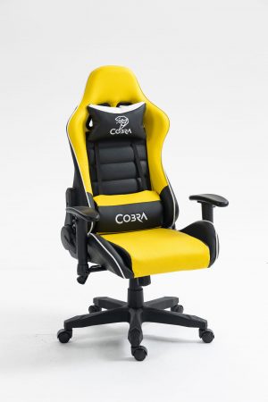 Геймерське Крісло Cobra Rebel CR201 Жовто-Чорне Стильне для Ігор