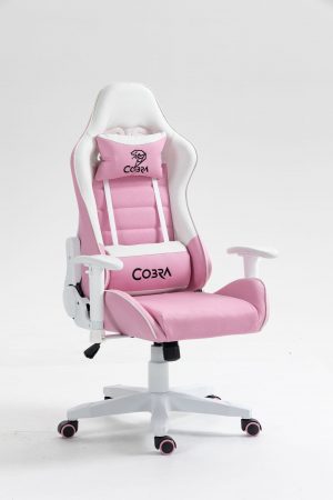 Геймерське Крісло Cobra Rebel CR203 Рожево-Біле Комфортне для Гравців