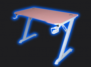 Геймерський Стіл CRF4575RGB Рожевий з Унікальним Дизайном та Підсвіткою