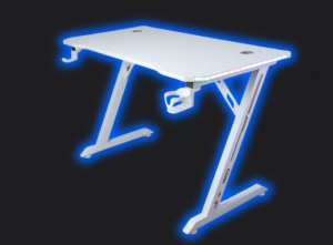 Геймерський Стіл CRF4577RGB Білий з RGB-Підсвіткою для Комфортного Геймінгу